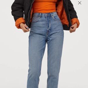 SALE🍓Mom High Rise Ankle Jeans - Light denim blue